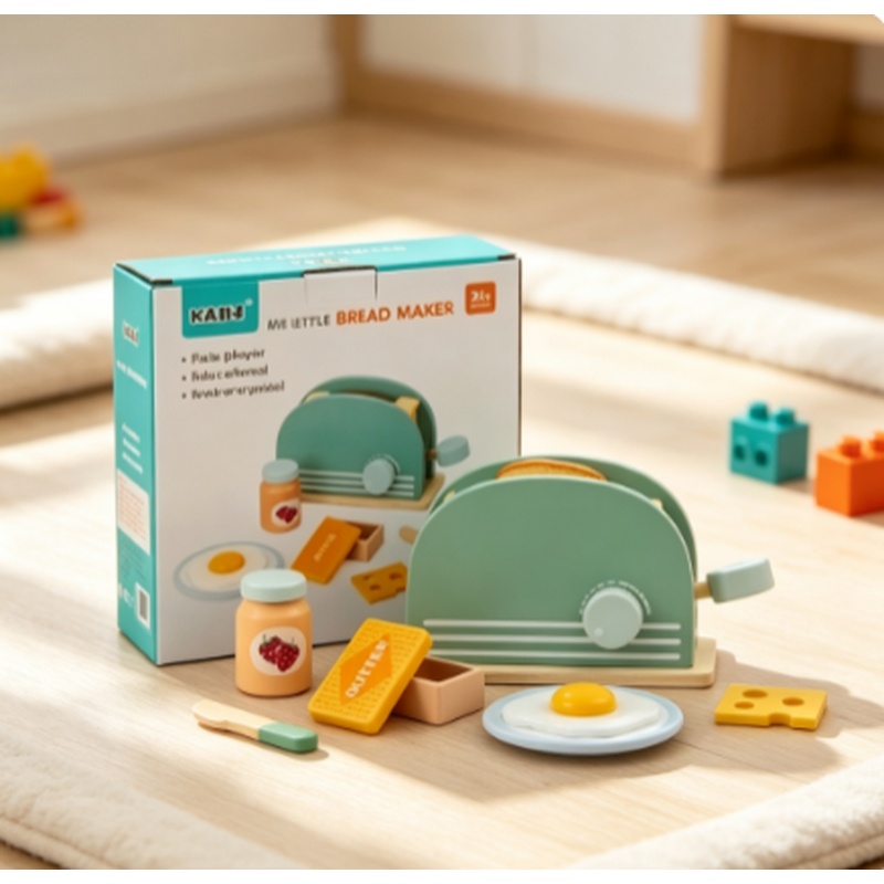 Kitchen Appliances For Kids - 나무 시뮬레이션 토스터 장난감 어린이 놀이