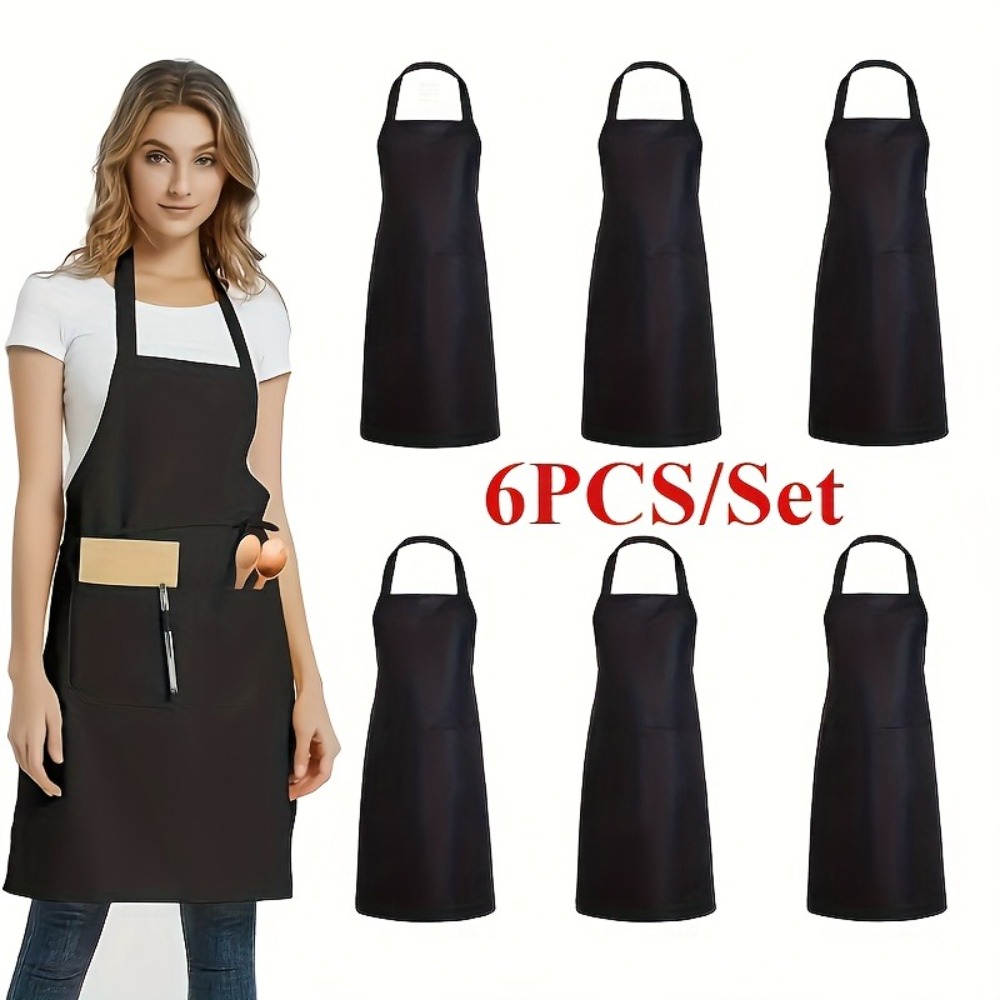 Kitchen Appliances Hobart - 6PCS 세련된 고급 블랙 대형 포켓