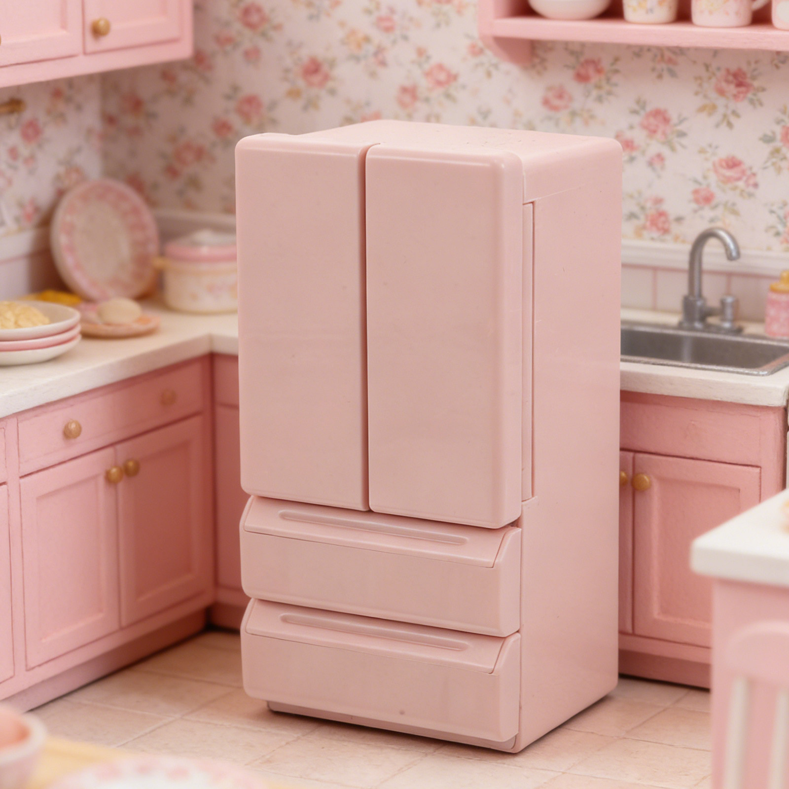 인형의 집용 미니 냉장고 12.5x6.5x5.5cm 이 - Kitchen Appliances For Kids 리뷰 및 가격