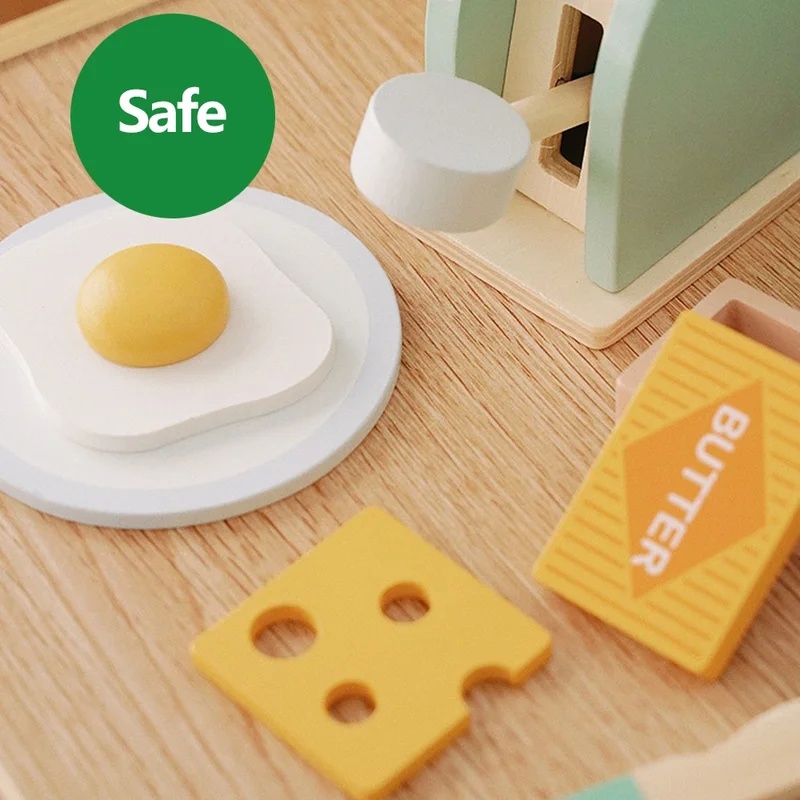 나무 시뮬레이션 토스터 장난감 어린이 놀이 주방 아침  - Kitchen Appliances For Kids 리뷰 및 가격