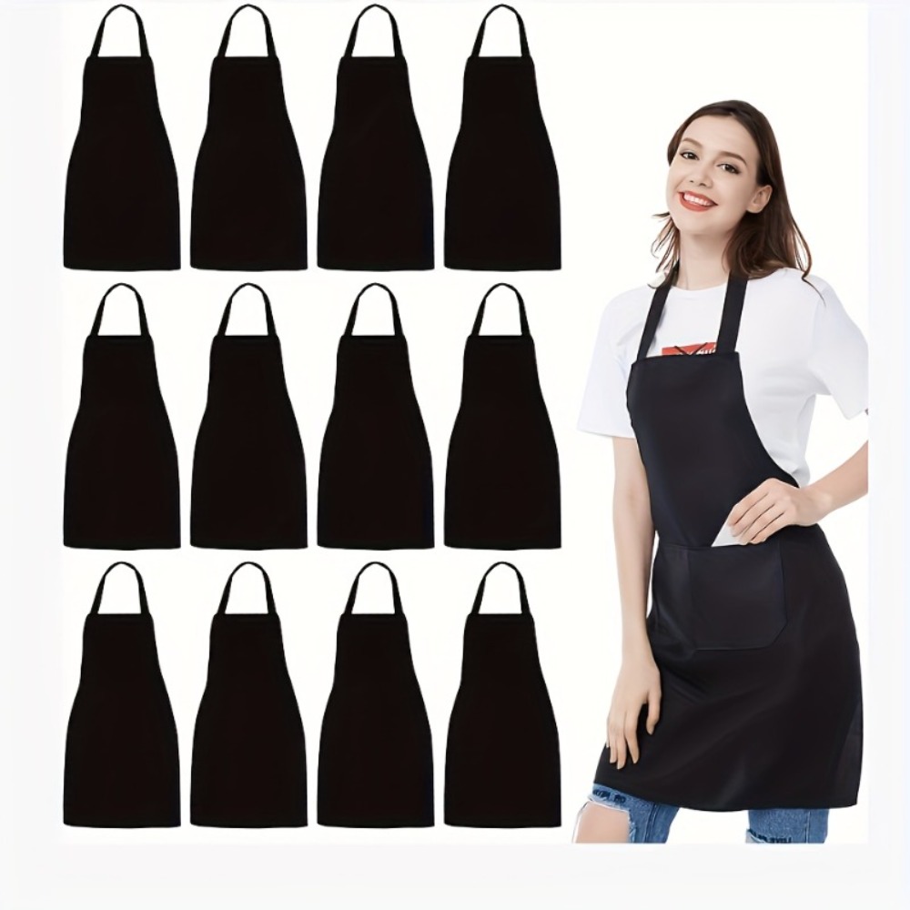 6PCS 세련된 고급 블랙 대형 포켓 앞치마, 요리,  - Kitchen Appliances Hobart 리뷰 및 가격