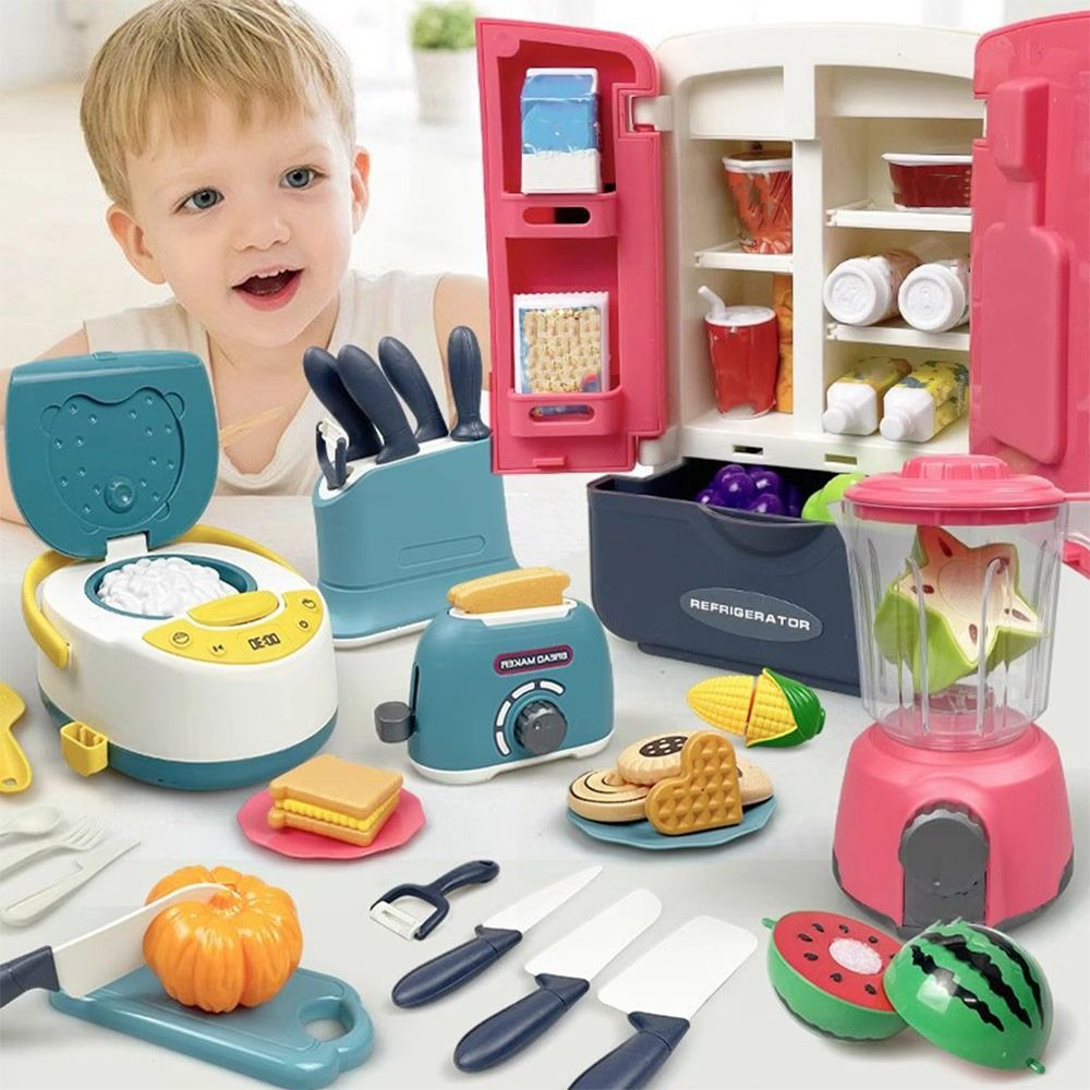재미있는 다채로운 색상의 요리 놀이 세트 플라스틱 전자 - Kitchen Appliances For Kids 리뷰 및 가격