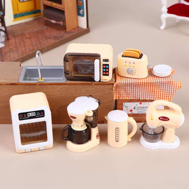 1 세트 1 12 미니어처 커피 메이커와 계란 비터가  - Kitchen Appliances For Kids 리뷰 및 가격