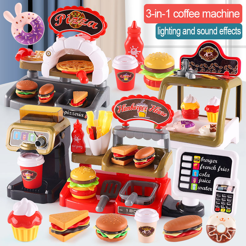 아이 놀이 집 게임 주방 패스트 푸드 레스토랑 버거 감 - Kitchen Appliances For Kids 리뷰 및 가격