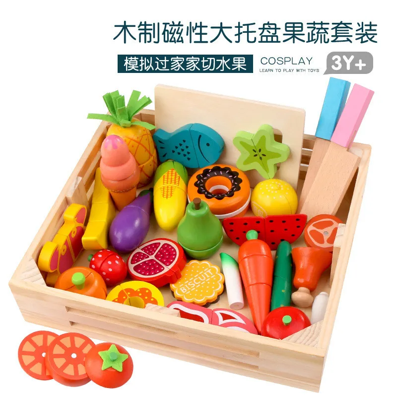 DIY 귀여운 나무 절단 과일 야채 척 놀이 장난감 세 - Kitchen Appliances For Kids 리뷰 및 가격